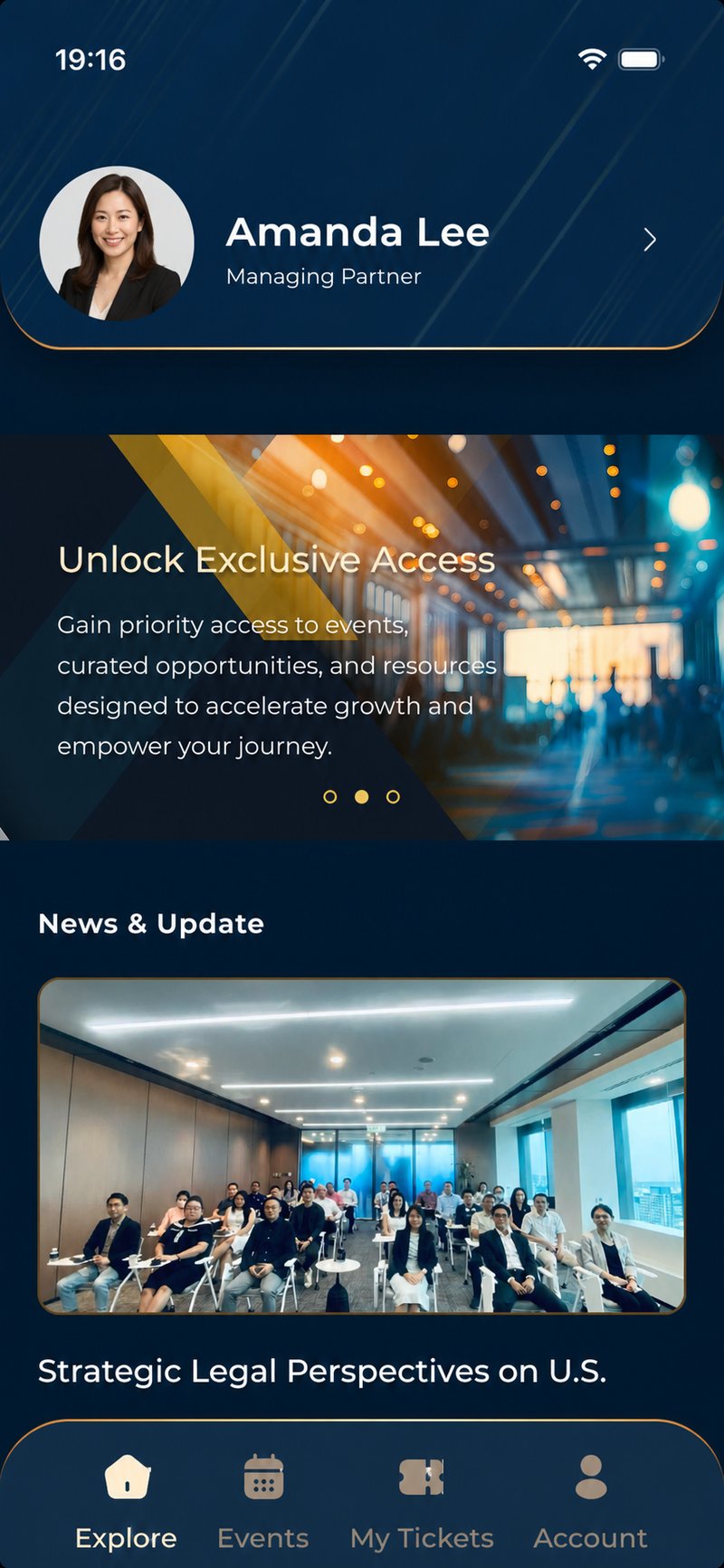 The Robinhood Club app, Explore screen