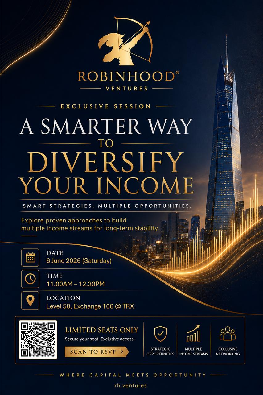 A Smarter Way to Diversify Your Income, 6 June 2026, Level 58 Exchange 106 TRX Kuala Lumpur